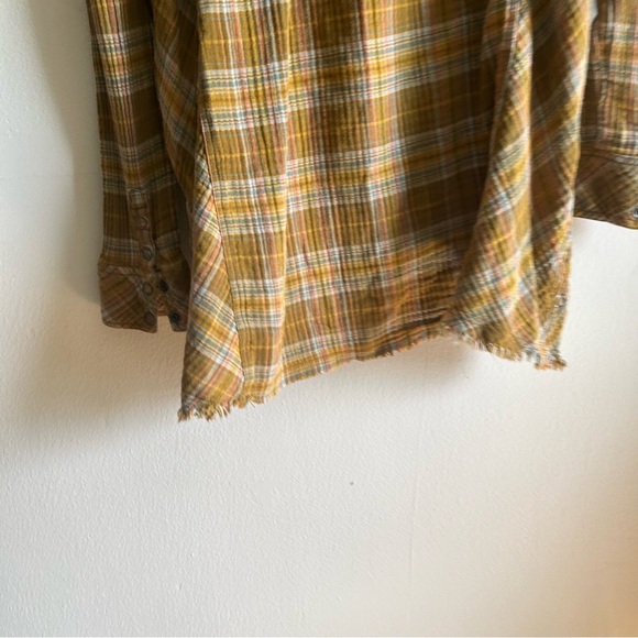 FREE PEOPLE Juniper Ridge Plaid Button Front Shirt - Picture 8 of 12